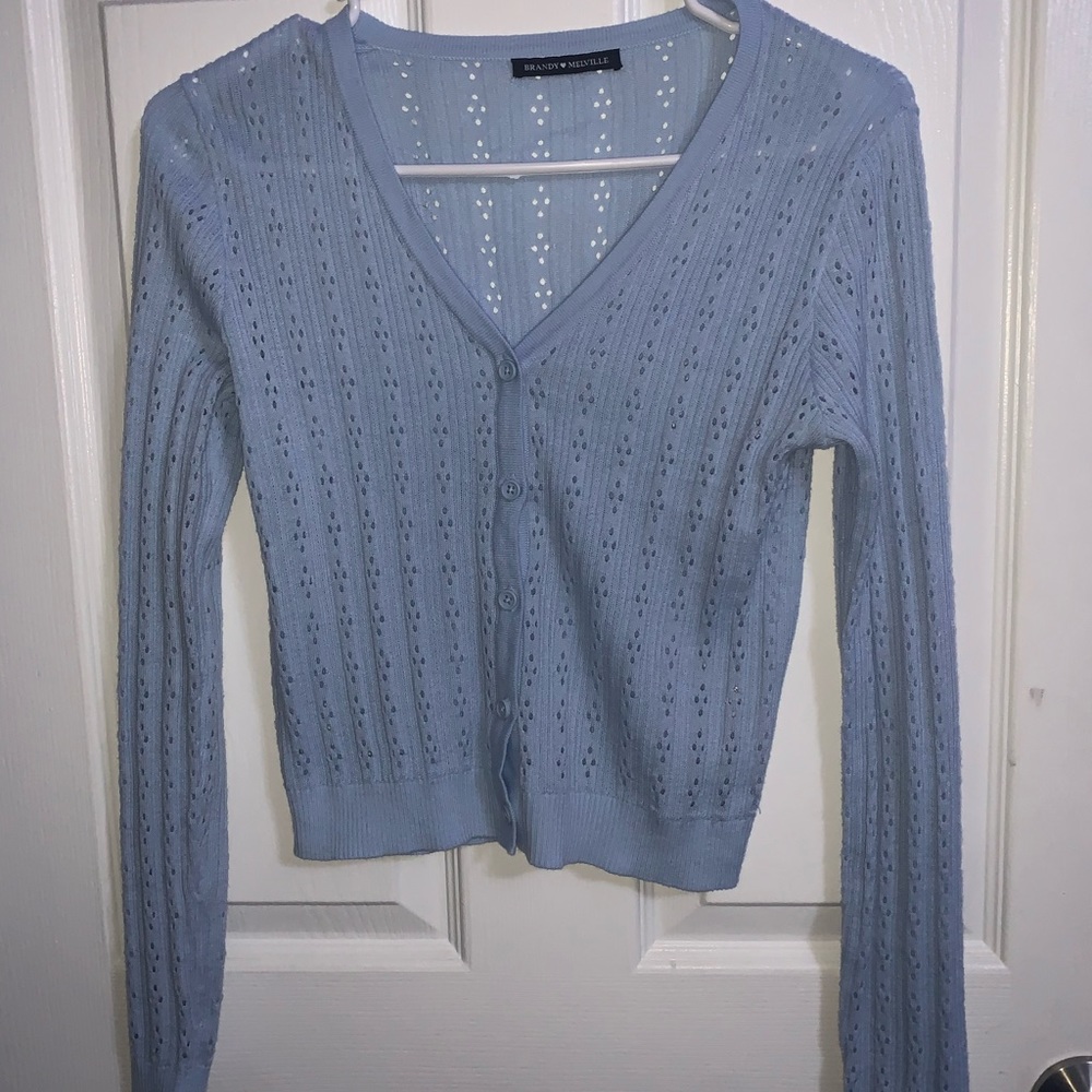 BRANDY MELVILLE BABY BLUE SHANNON SWEATER